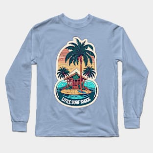 Surf Shack Vintage Retro Surfing Beach Long Sleeve T-Shirt